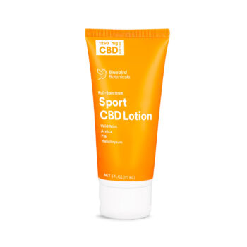 Bluebird Botanicals, Hemp Sport Full Spectrum CBD Lotion, 6fl oz, 1250mg CBD