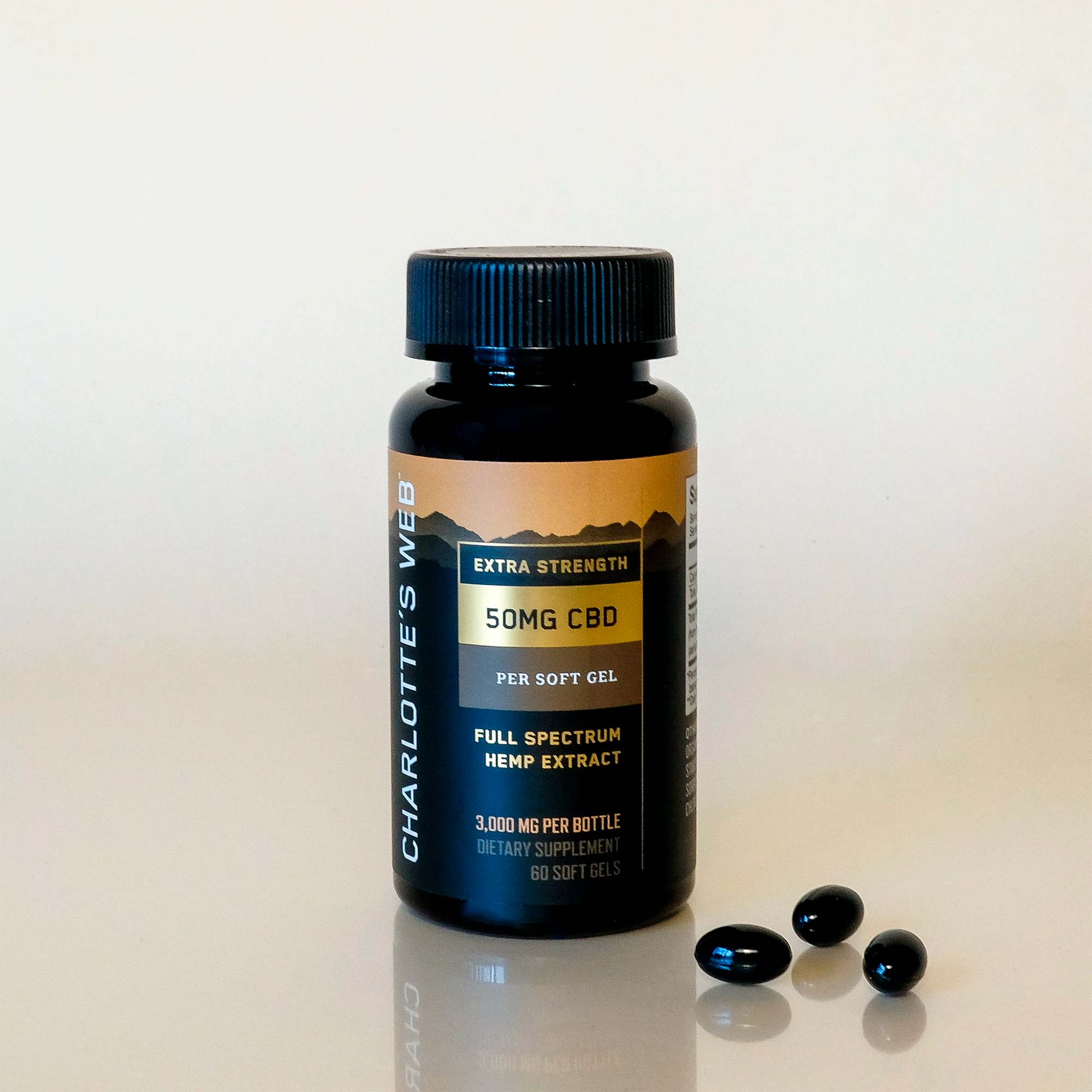 Charlotte’s Web, 50mg CBD Soft Gels, Full Spectrum, 60ct, 3000mg CBD