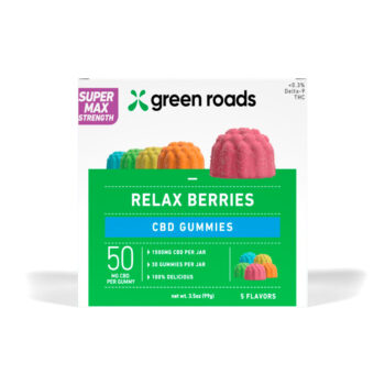 Green Roads, Super Max Strength Relax Berries CBD Gummies, Isolate THC-Free, 30ct, 1500mg CBD