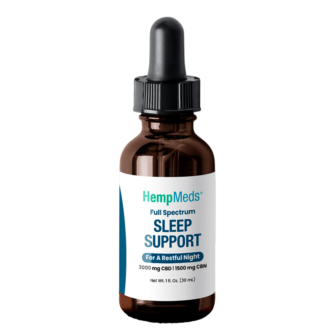 HempMeds, Sleep Support CBN+CBD Oil, Full Spectrum, 1fl oz, 1500mg CBN + 3000mg CBD