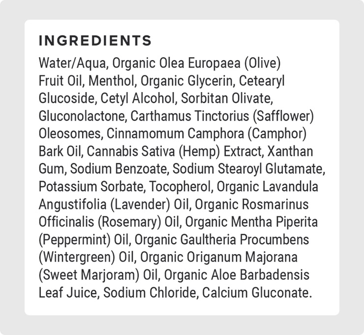 Joy Organics, CBD Sports Cream, Cool Menthol, Broad Spectrum THC-Free, 4fl oz, 1000mg CBD