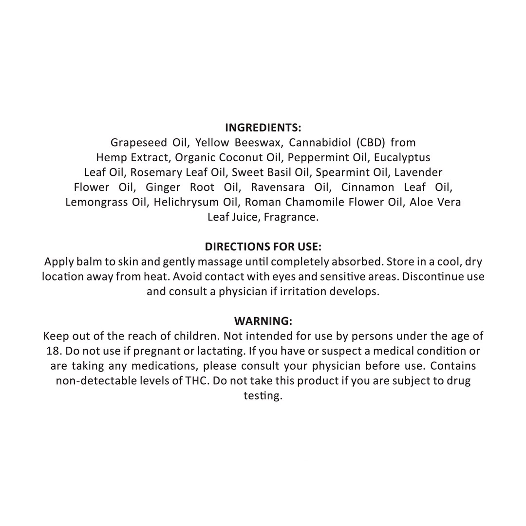 Koi CBD, Hemp Extract Healing CBD Balm, 1.7oz, 1000mg CBD