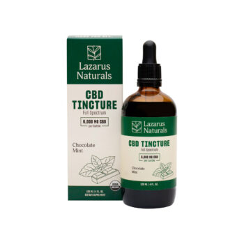 Lazarus Naturals, CBD Tincture, Chocolate Mint, Full Spectrum, 4fl oz, 6000mg CBD