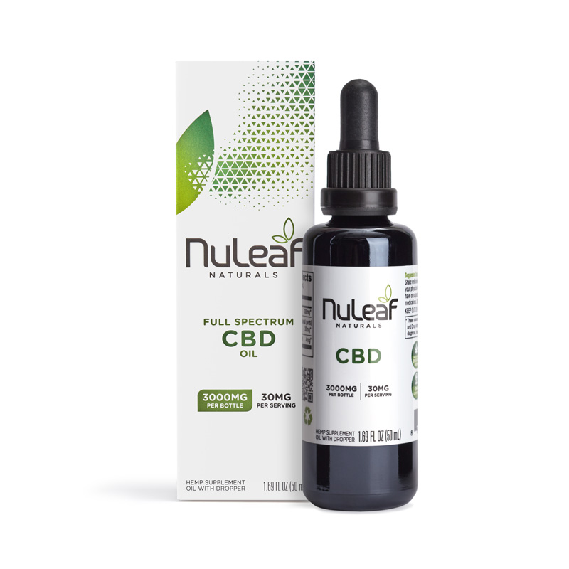 NuLeaf Naturals, CBD Oil, Full Spectrum, 1.69fl oz, 3000mg CBD