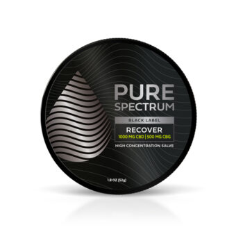 Pure Spectrum, Recover High Concentration Salve, Broad Spectrum THC-Free, 1.8oz, 500mg CBG + 1000mg CBD
